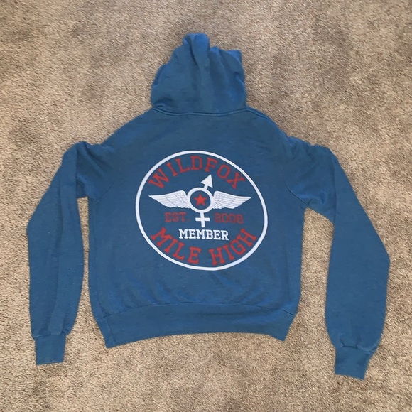 WILDFOX Sweatshirt Hoodie Mile High- size small - Picture 3 of 5